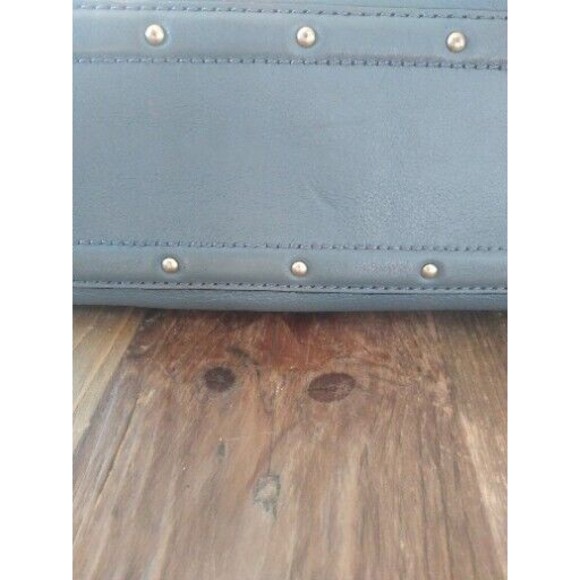 Michael KorsBig Valley Tote Pebbled Leather Slouch Moto Boho Studded Convertible - Picture 9 of 13